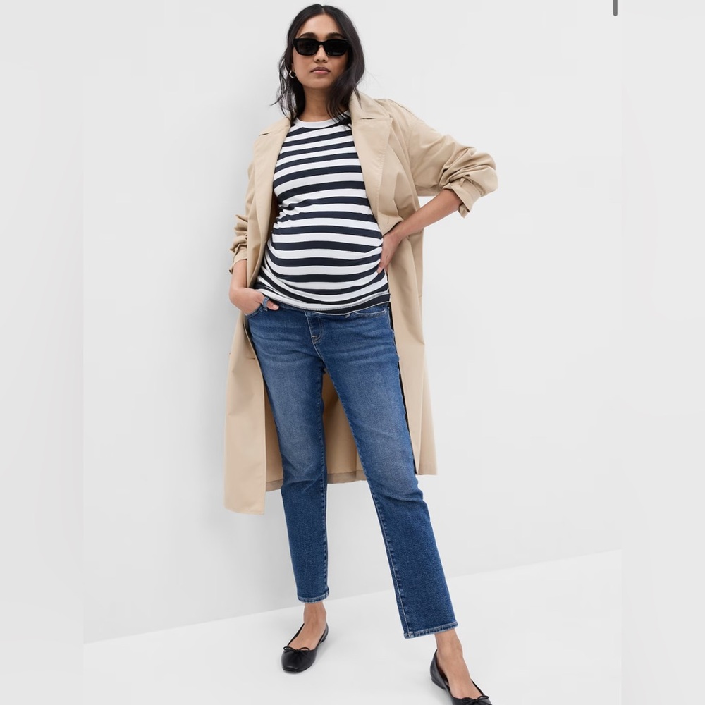 Maternity True Waistband Full Panel Vintage Slim Jeans